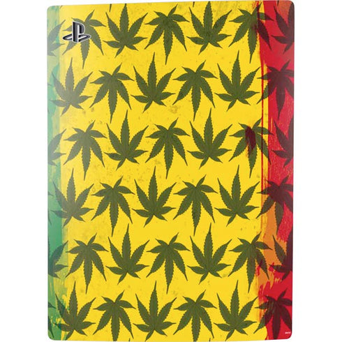 Marijuana Rasta Pattern PS5 Console Skin