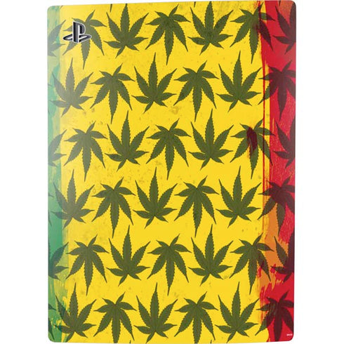 Marijuana Rasta Pattern PS5 Digital Edition Bundle Skin
