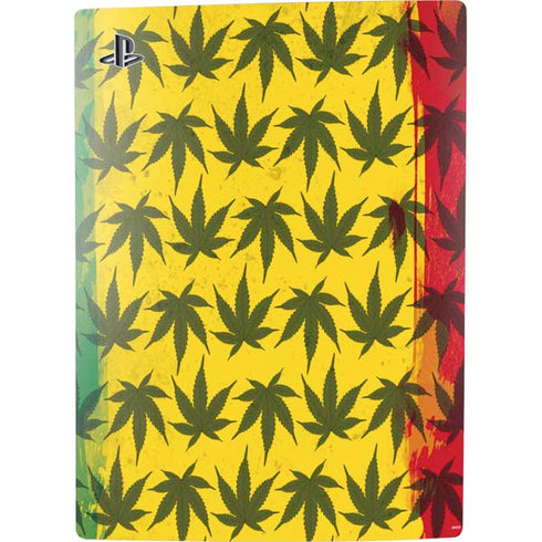 Marijuana Rasta Pattern PS5 Digital Edition Console Skin