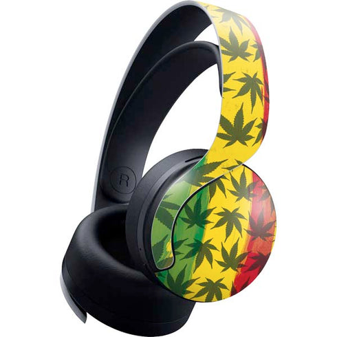Marijuana Rasta Pattern PULSE 3D Wireless Headset for PS5 Skin