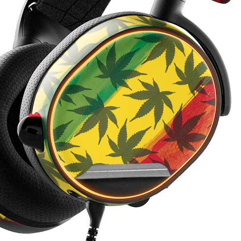 Marijuana Rasta Pattern SteelSeries Arctis 3 Skin