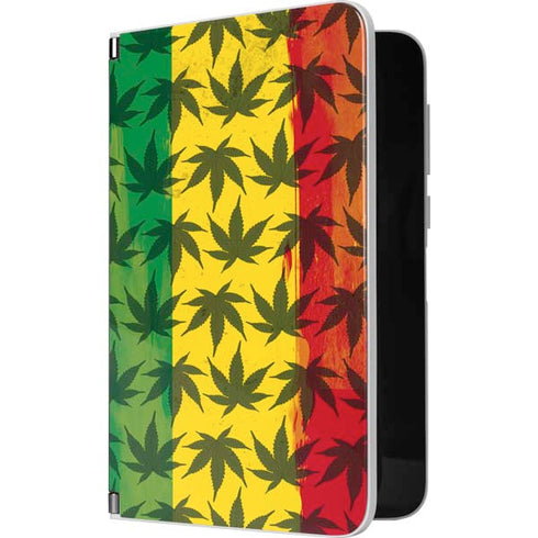 Marijuana Rasta Pattern Surface Duo Skin