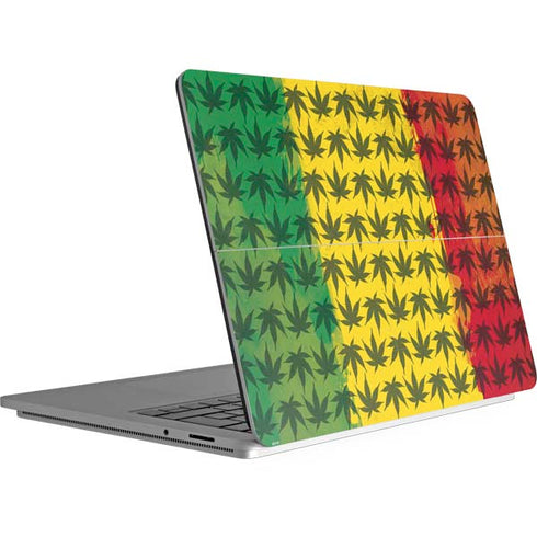 Marijuana Rasta Pattern Surface Laptop Studio Skin