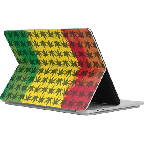 Marijuana Rasta Pattern Surface Laptop Studio Skin