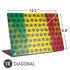 Marijuana Rasta Pattern Universal Laptop 15in (12.2 x 8.8in) Skin