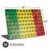 Marijuana Rasta Pattern Universal Laptop 16in (13 x 9.4in) Skin
