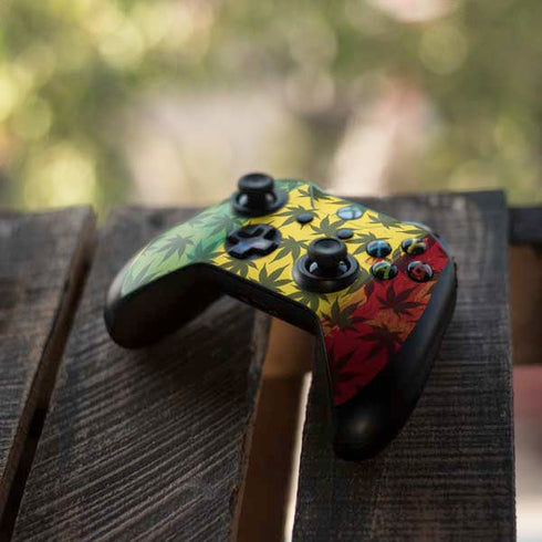 Marijuana Rasta Pattern Xbox One S All-Digital Edition Bundle Skin