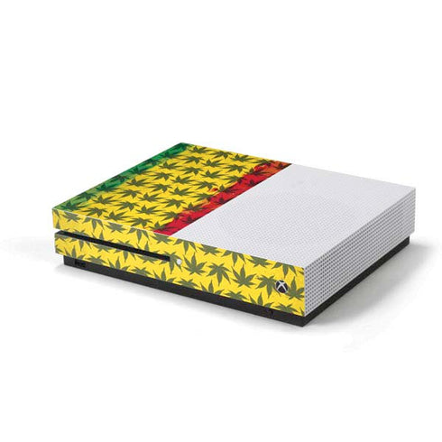 Marijuana Rasta Pattern Xbox One S Console Skin