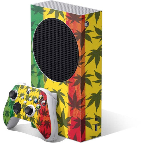 Marijuana Rasta Pattern Xbox Series S Bundle Skin