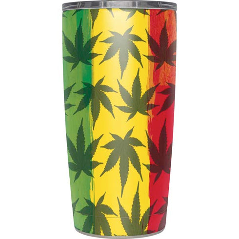 Marijuana Rasta Pattern Yeti 20oz Tumbler Skin