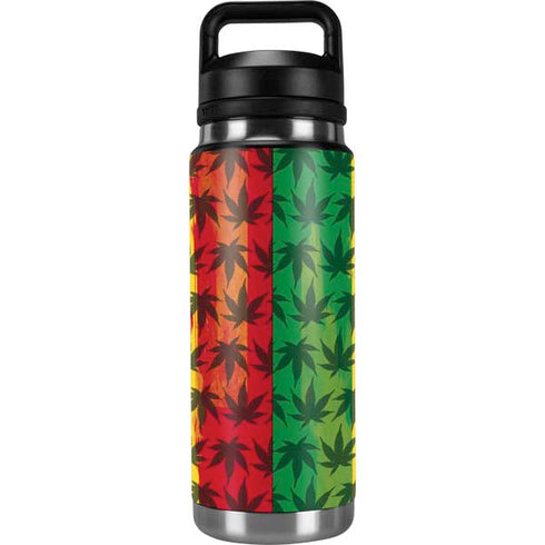 Marijuana Rasta Pattern YETI Rambler 26oz Bottle Skin