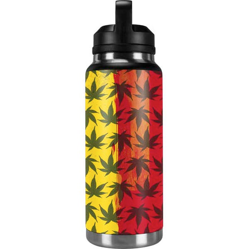 Marijuana Rasta Pattern YETI Rambler 36oz Bottle Skin