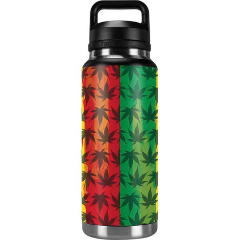 Marijuana Rasta Pattern YETI Rambler 36oz Bottle Skin