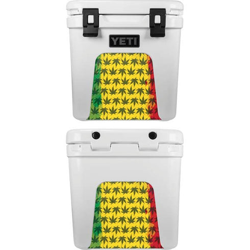 Marijuana Rasta Pattern YETI Roadie 24 Hard Cooler Skin