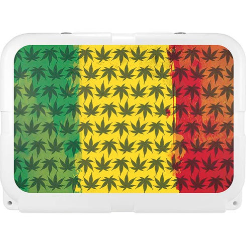 Marijuana Rasta Pattern YETI Tundra 35 Hard Cooler Skin
