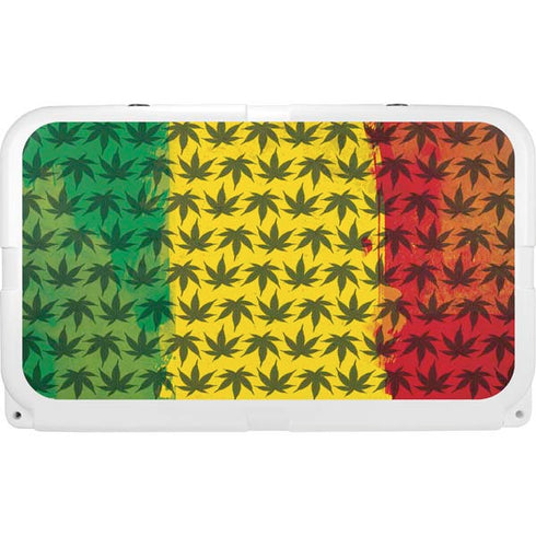 Marijuana Rasta Pattern YETI Tundra 45 Hard Cooler Skin