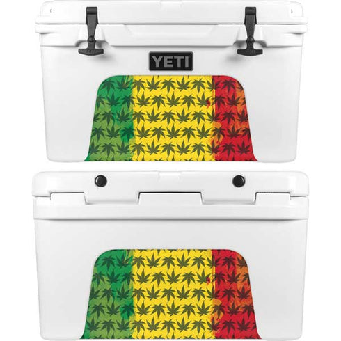 Marijuana Rasta Pattern YETI Tundra 45 Hard Cooler Skin