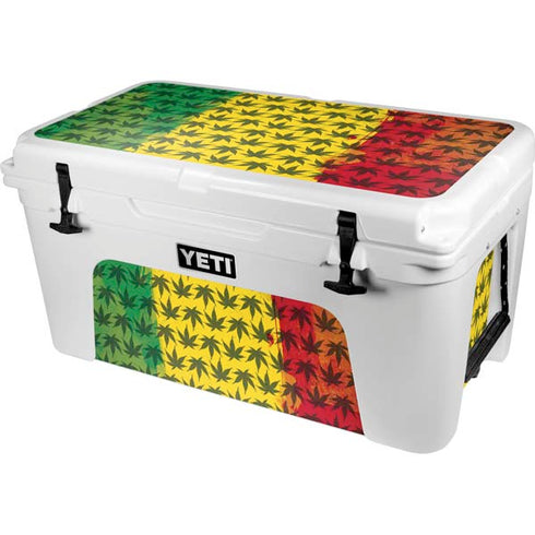 Marijuana Rasta Pattern YETI Tundra 65 Hard Cooler Skin