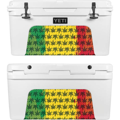Marijuana Rasta Pattern YETI Tundra 75 Hard Cooler Skin