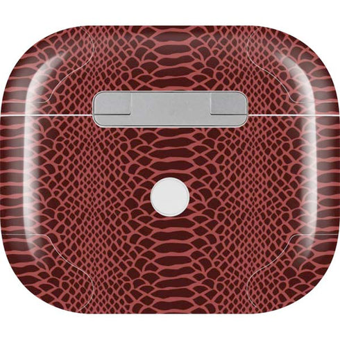 Marsala Snake Skin Apple AirPods (3rd Gen 2021) Skin