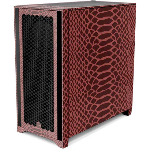 Marsala Snake Skin Corsair 4000D Tempered Glass Mid-Tower ATX Case Skin
