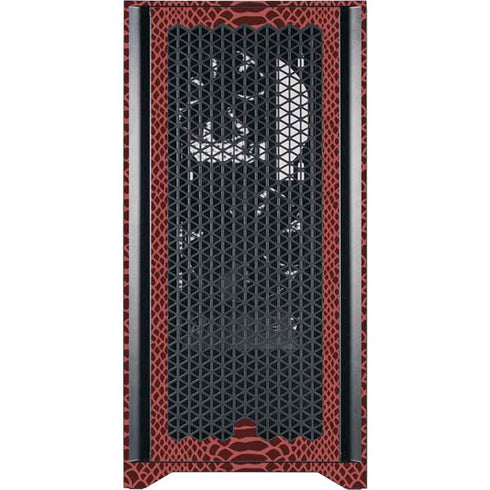 Marsala Snake Skin Corsair 4000D Tempered Glass Mid-Tower ATX Case Skin