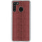 Marsala Snake Skin Galaxy A21 Clear Case