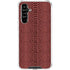 Marsala Snake Skin Galaxy A54 5G Clear Case