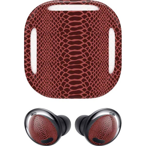 Marsala Snake Skin Galaxy Buds Pro Skin