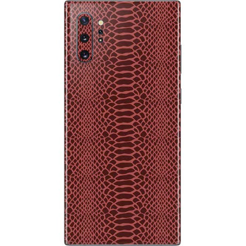 Marsala Snake Skin Galaxy Note 10 Plus Skin