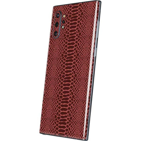 Marsala Snake Skin Galaxy Note 10 Plus Skin
