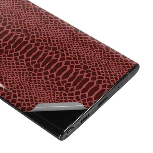 Marsala Snake Skin Galaxy Note 10 Plus Skin