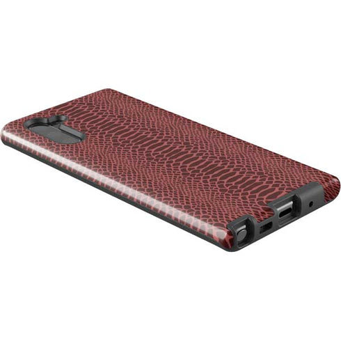 Marsala Snake Skin Galaxy Note 10 Pro Case