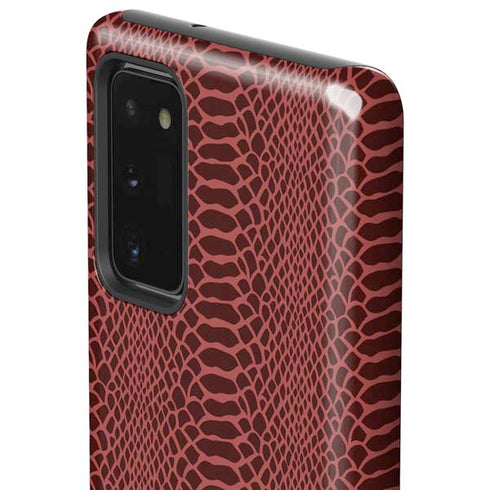Marsala Snake Skin Galaxy Note20 5G Pro Case