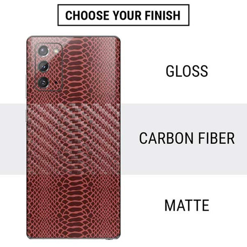 Marsala Snake Skin Galaxy Note20 5G Skin