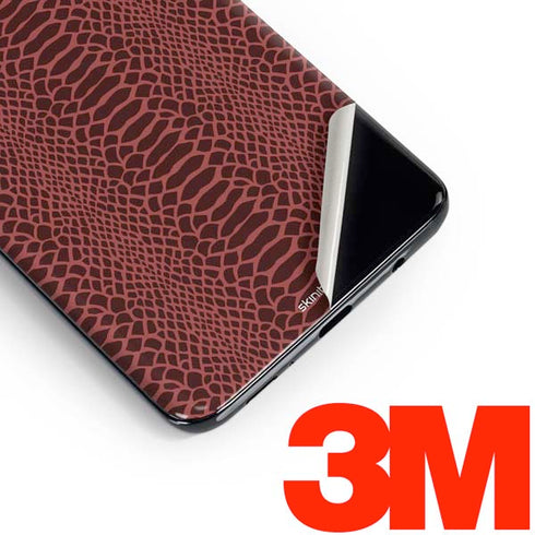 Marsala Snake Skin Galaxy S10 Skin