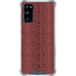 Marsala Snake Skin Galaxy S20 FE Clear Case