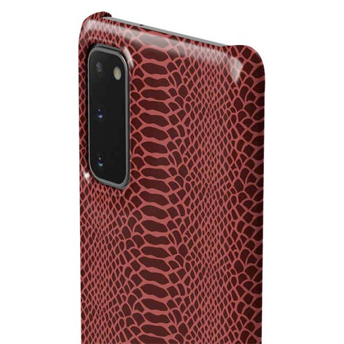 Marsala Snake Skin Galaxy S20 Lite Case