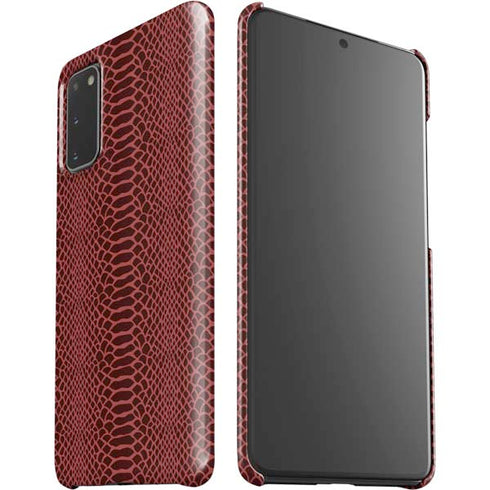 Marsala Snake Skin Galaxy S20 Lite Case