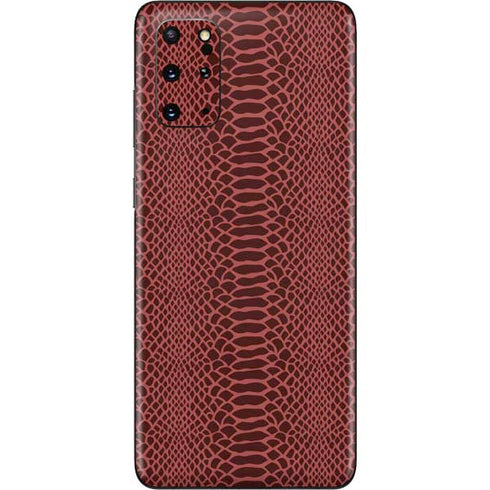 Marsala Snake Skin Galaxy S20 Plus Skin