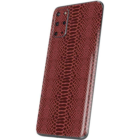 Marsala Snake Skin Galaxy S20 Plus Skin