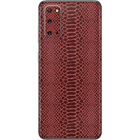 Marsala Snake Skin Galaxy S20 Skin