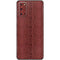 Marsala Snake Skin Galaxy S20 Skin