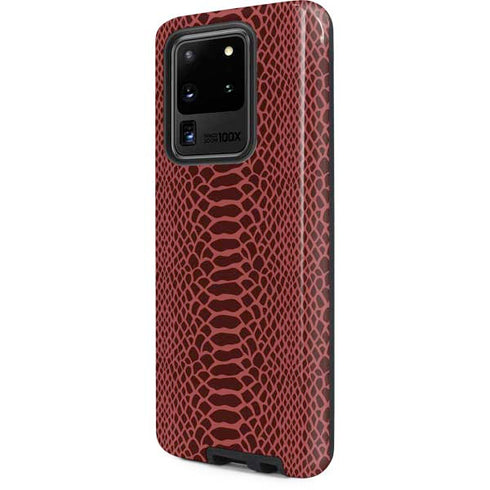 Marsala Snake Skin Galaxy S20 Ultra 5G Pro Case