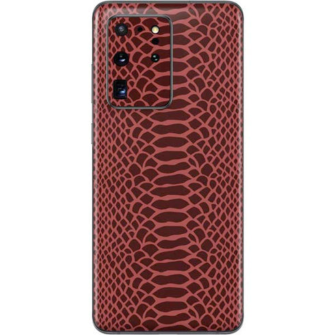 Marsala Snake Skin Galaxy S20 Ultra 5G Skin