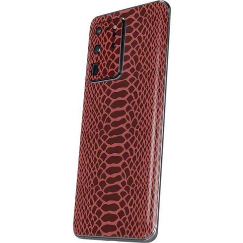 Marsala Snake Skin Galaxy S20 Ultra 5G Skin