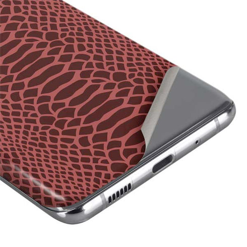Marsala Snake Skin Galaxy S20 Ultra 5G Skin