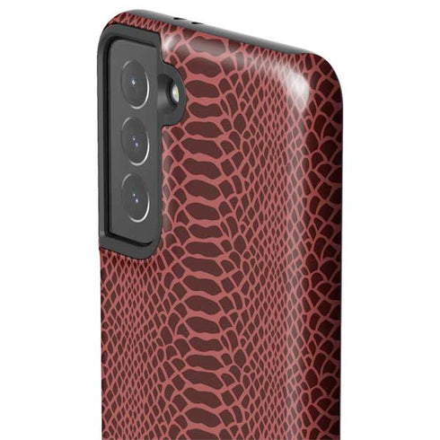 Marsala Snake Skin Galaxy S21 5G Pro Case