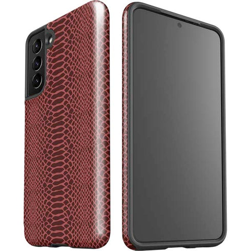 Marsala Snake Skin Galaxy S21 5G Pro Case