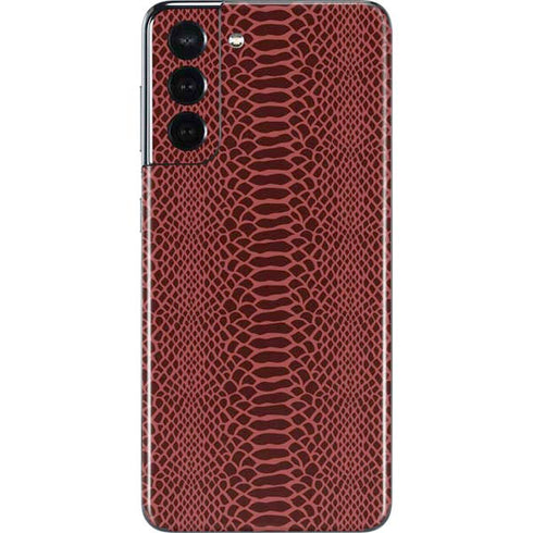 Marsala Snake Skin Galaxy S21 5G Skin